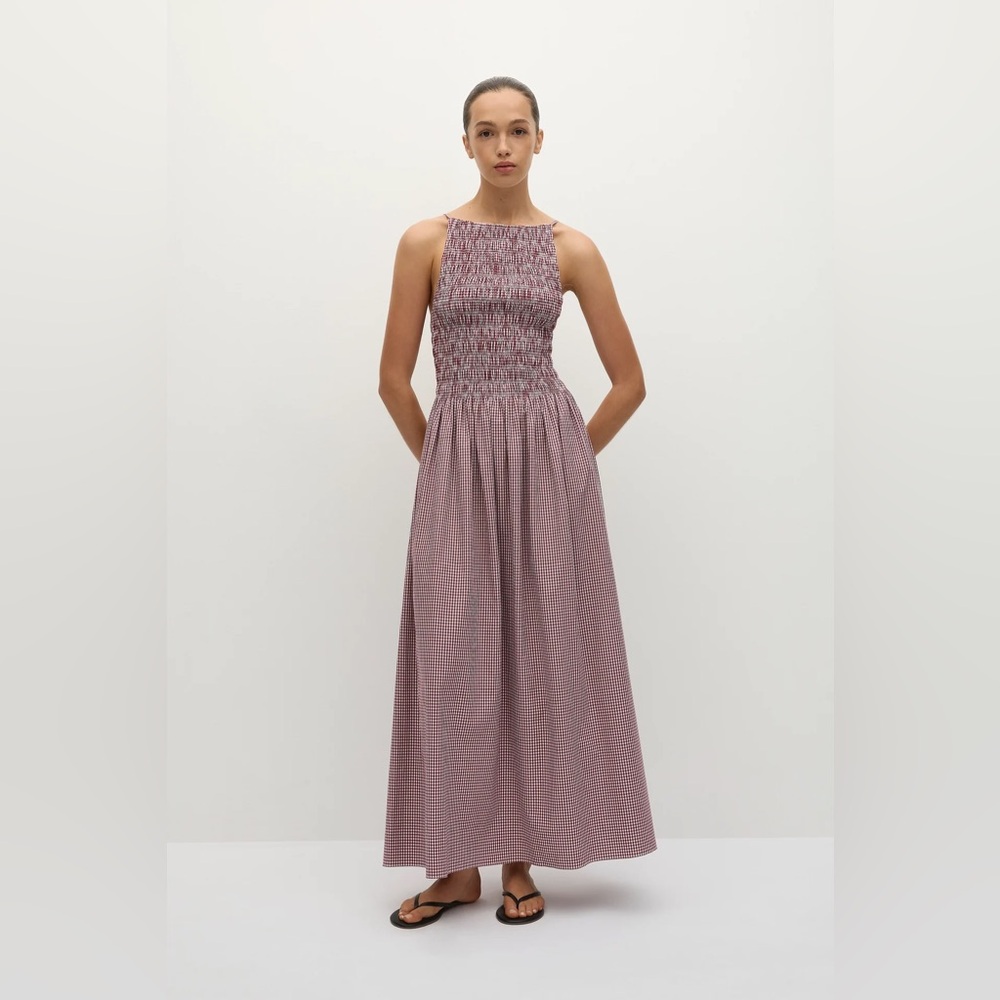 Faithfull the Brand - Laia Maxi Dress Gingham Deep Red